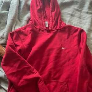 large red nike hoodie
